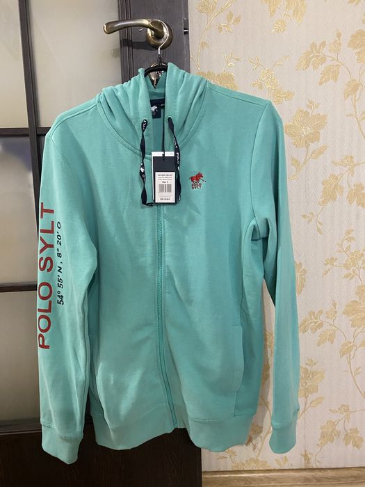 Polo Sylt Zip-Up Hoodie in Green