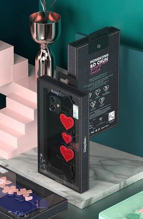 Kingxbar Sweet Series żelowe etui ozdobione oryginalnymi Kryształami S