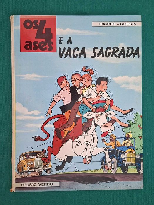 Livro de BD, Os 4 Ases e a Vaca Sagrada, François - Georges - 1981