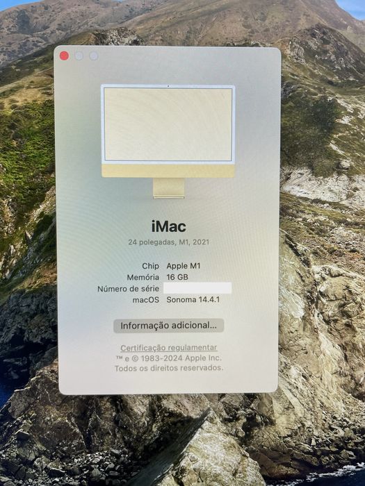 iMac 24'' M1 | 16GB | 512GB SSD | INVOICE AND WARRANTY UNTIL 202664751694127362123