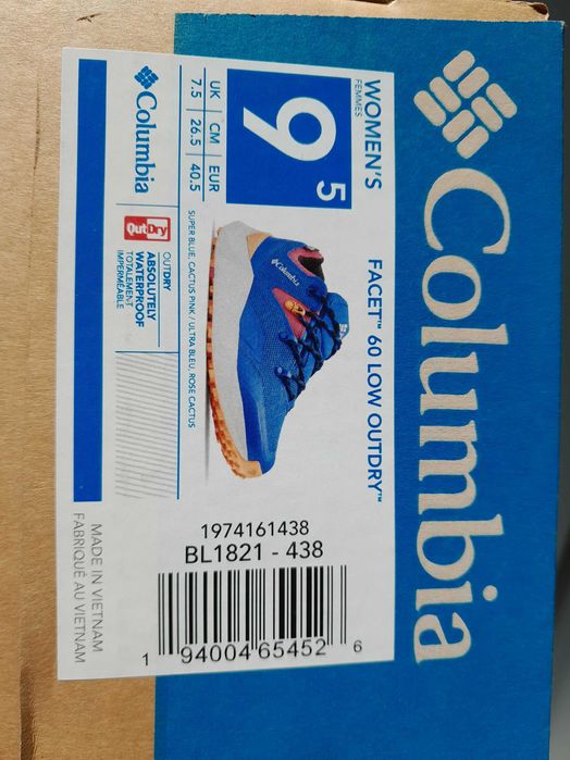 Buty columbia facet 60 low outdry 40.5