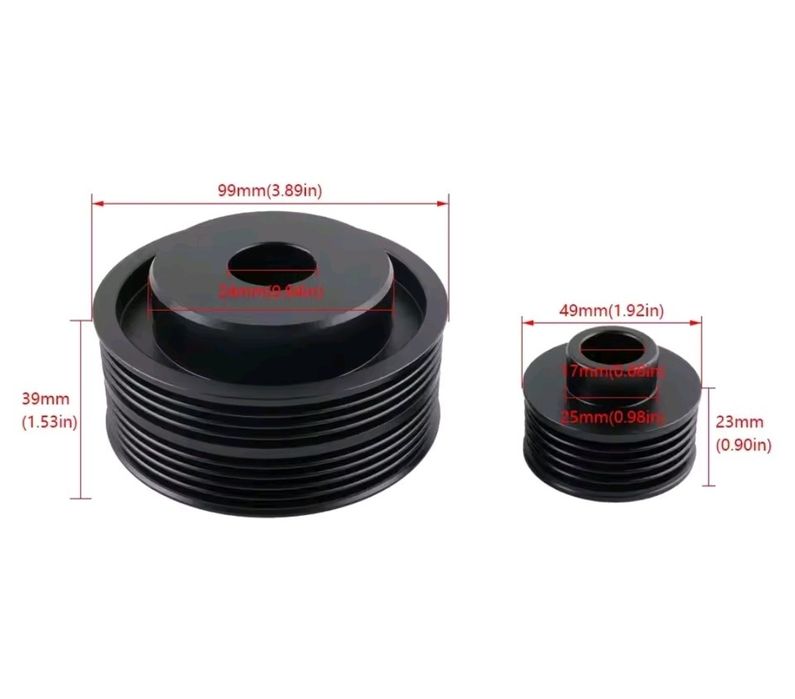 Subaru WRX sportowe lekkie koło pasowe kółko alternatora