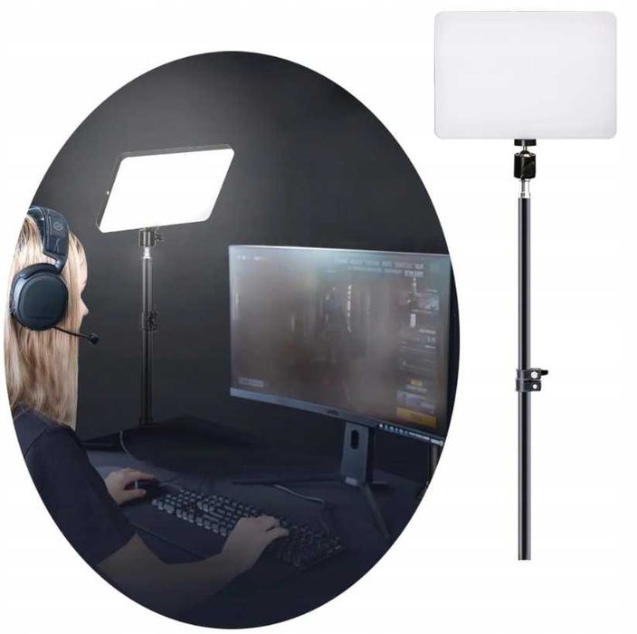 Lampa Studyjna Fotograficzna Do Zdjęć 42W Statyw 200cm - WYPRZEDAŻ