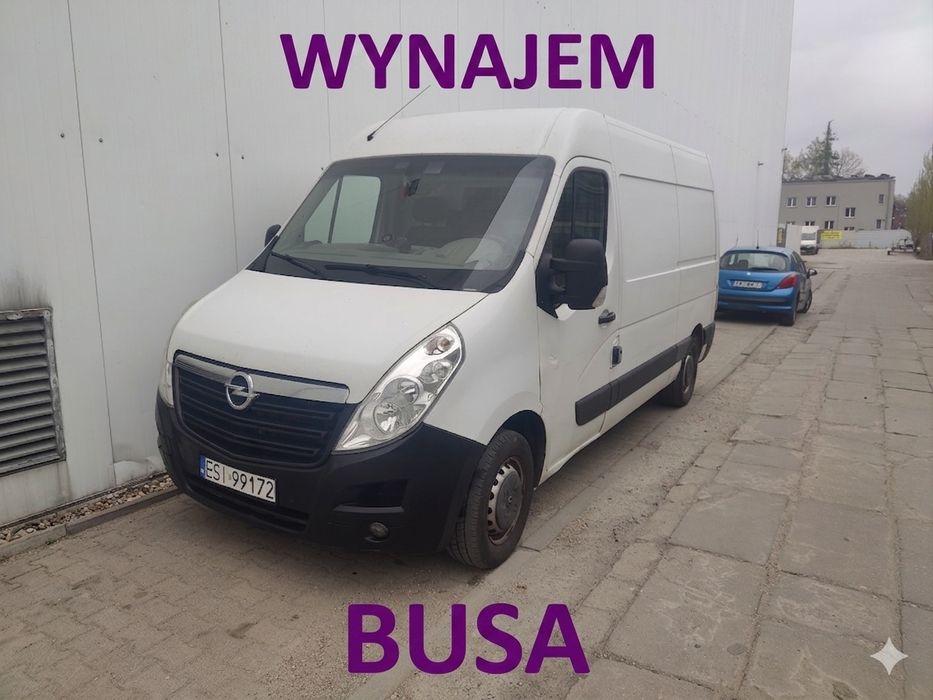 4h / 8h / 24h Wynajem busa, wynajem dostawczaka , bus zastępczy master, van do przeprowadzki, dostawczak