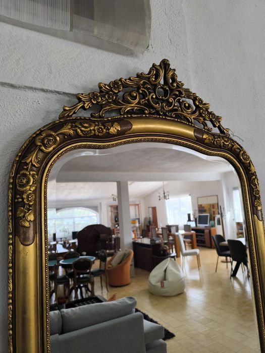 Espelho talha dourada