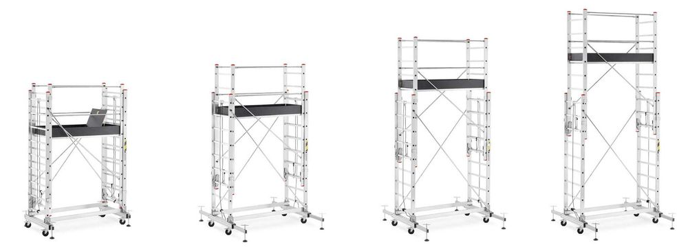 Raty Leasing Rusztowanie Alu Jezdne Wysuwane na Linke wys rob 6,40m