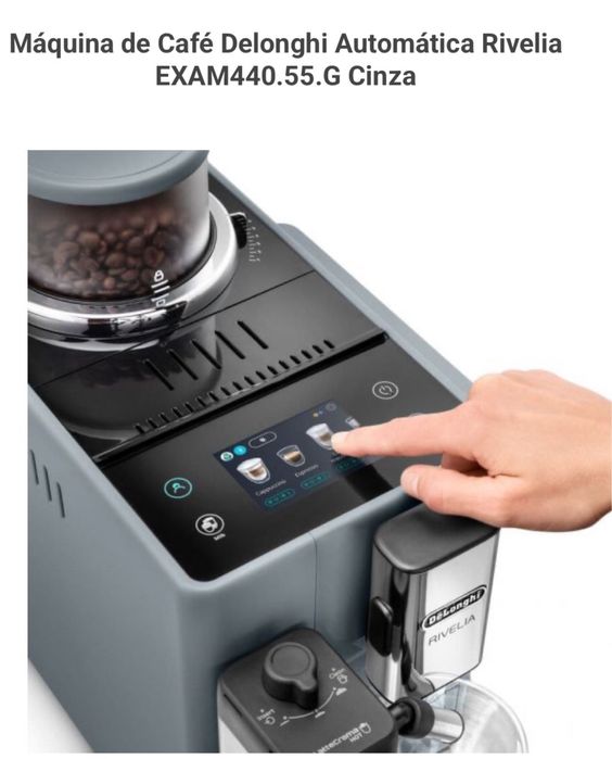 Maquina de café automática De’Longhi com jarra de leite selada