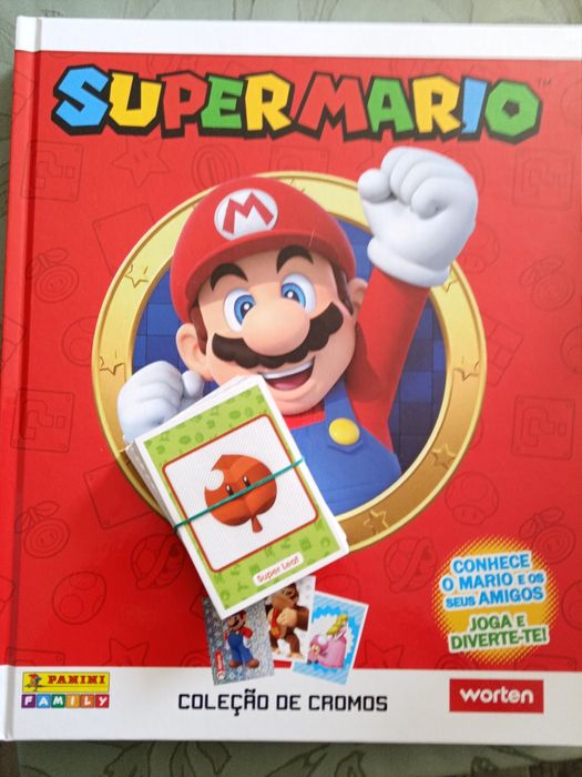 Caderneta Worten Super Mario + os 84 cromos em separado