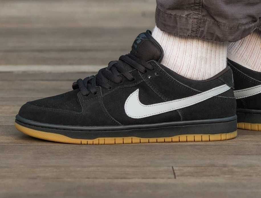 Кожаные кроссовки Nike SB Dunk Low Pro Gum кросівки найк сб данк 36-45