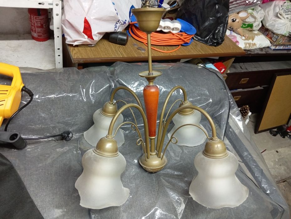 Żyrandol pająk 4lampy