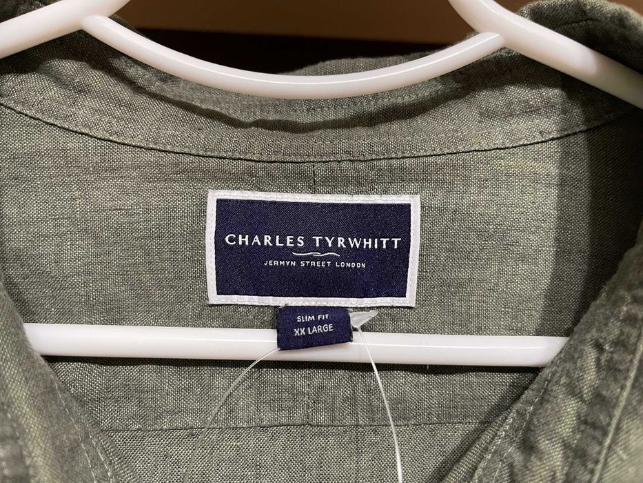 Charles Tyrwhitt, 100% льон преміум сорочка, рубашка  XXL/XL