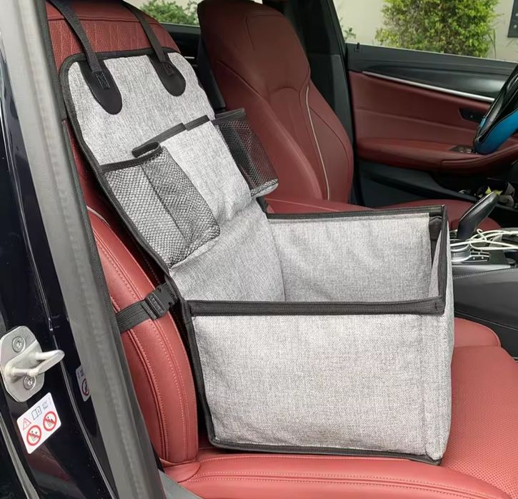 Fotelik siedzisko dla psa samochodowe do samochodu na fotel jak nowe