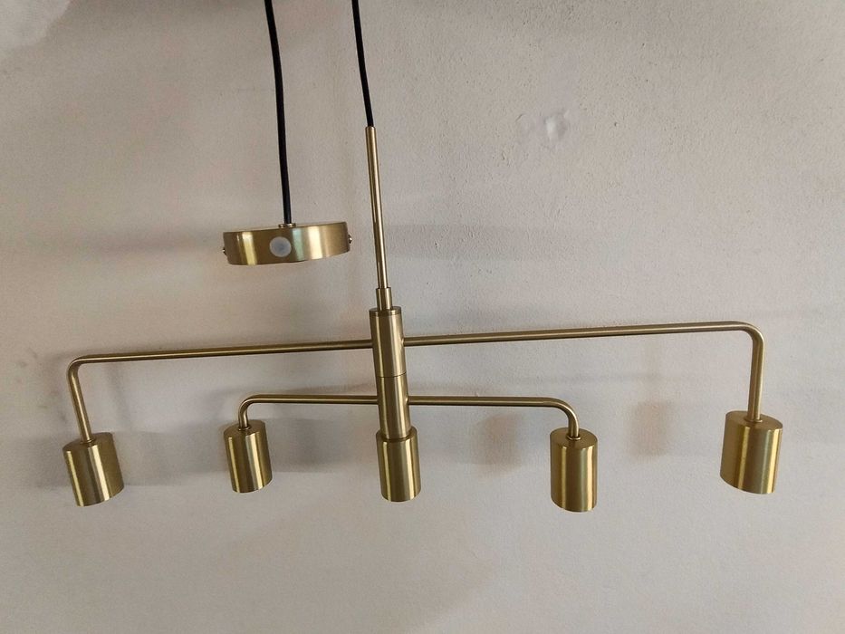 Candeeiro de teto Nordlux modelo GLOOM dourado