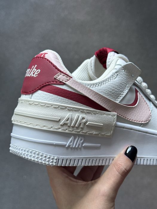 Нові кросівки Nike Air Force 1 Shadow Phantom, натуральна шкіра, ТОП якість, розміри 36-39