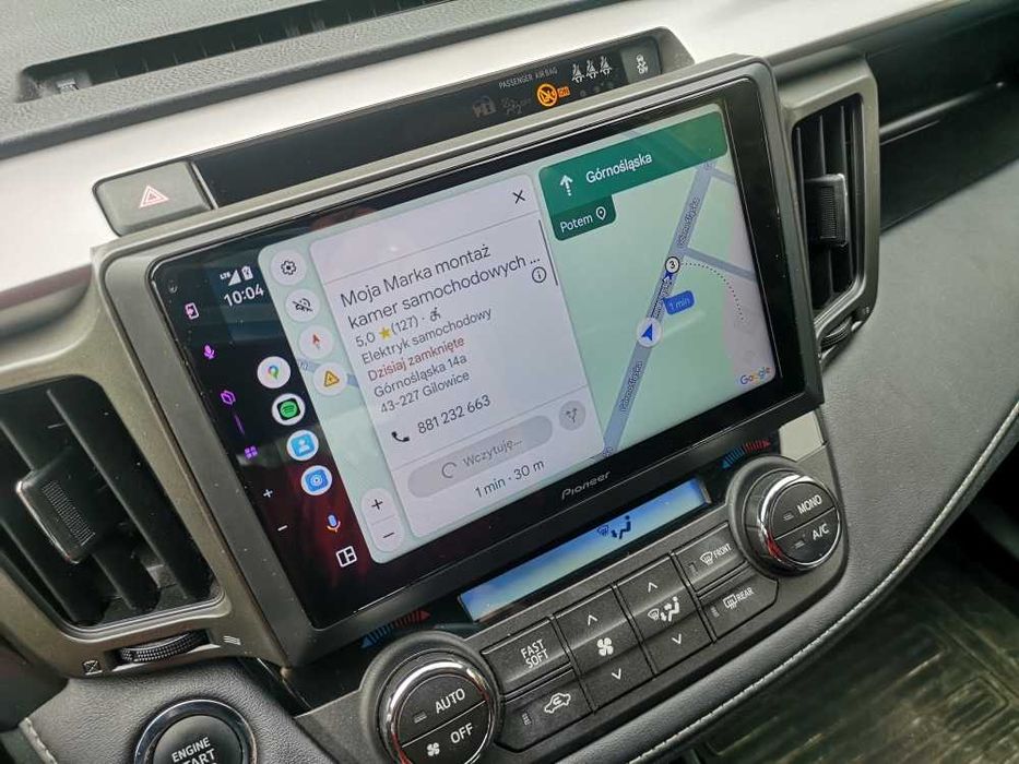 Nawigacja 9 cal Pioneer z Android Auto Carplay TOYOTA RAV4 z montażem