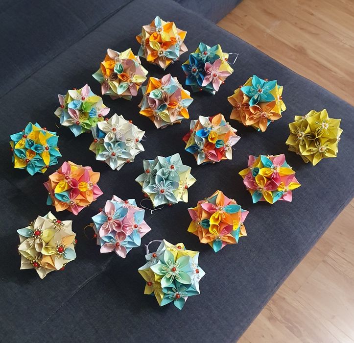 Piękne! Kule, bombki choinkowe, origami, rękodzieło