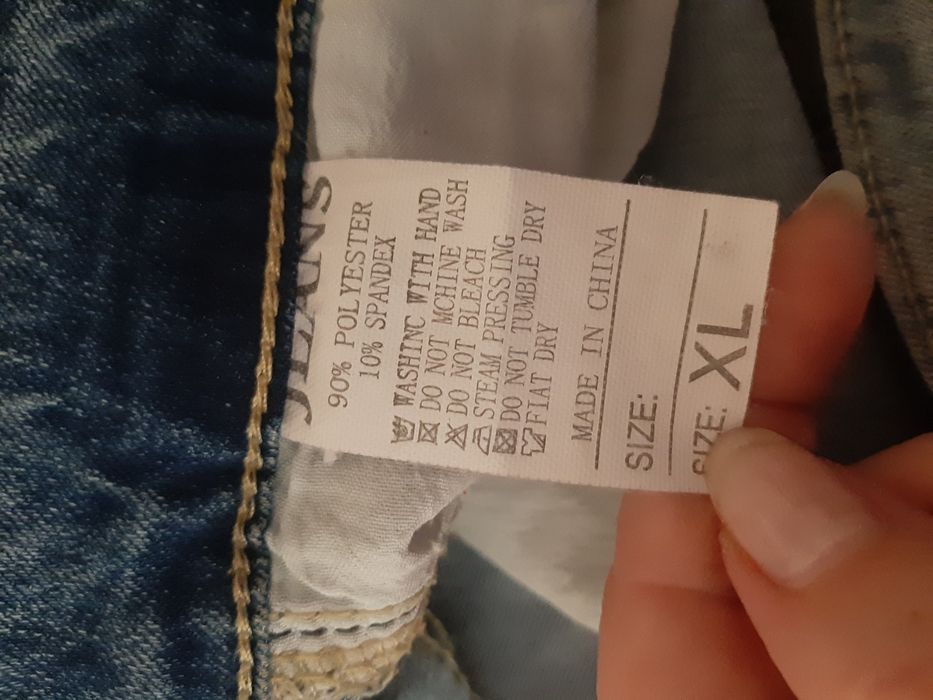 Spodnie jeans damskie roz XL