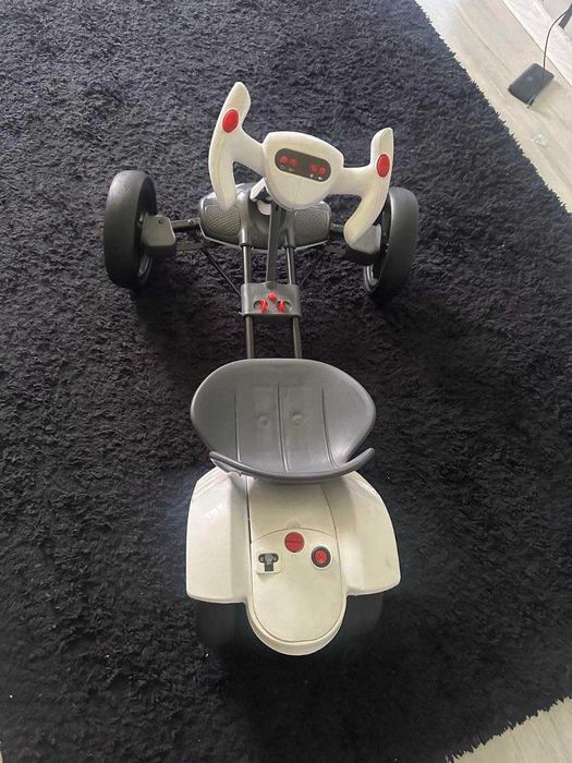 Электромобиль детский складной Go-Kart Белый