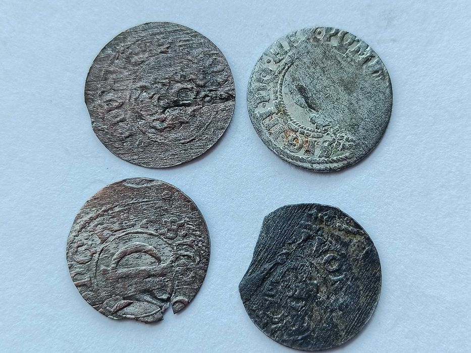 Szeląg Ryski Livonia ,Krystyna Waza rzadki oryginał Srebro