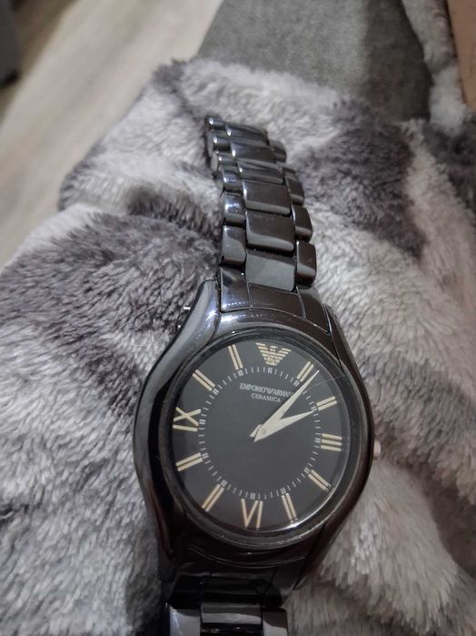 Emporio Armani Super Slim Czarny/Ceramiczna Ø43 mm