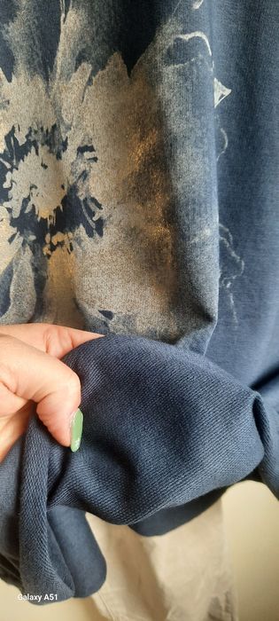 Bluza z kapturek oversize złoty kjwiat