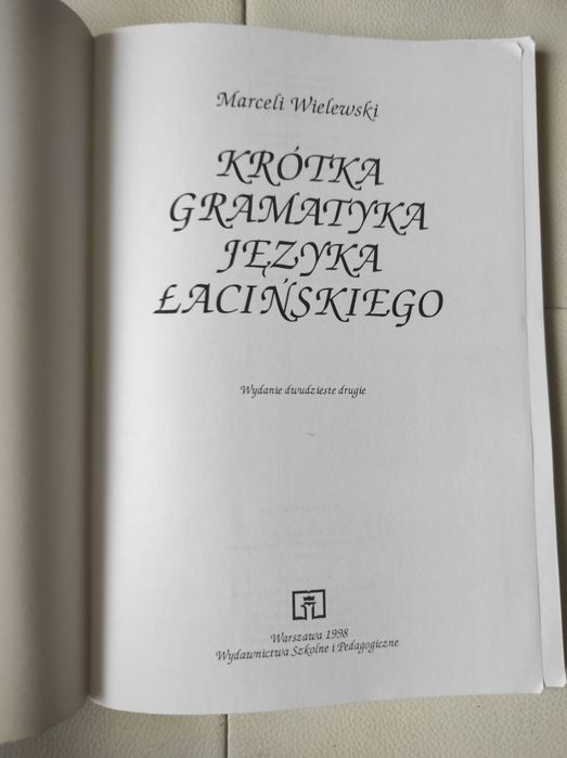 Wielewski gramatyka j. łacińskiego