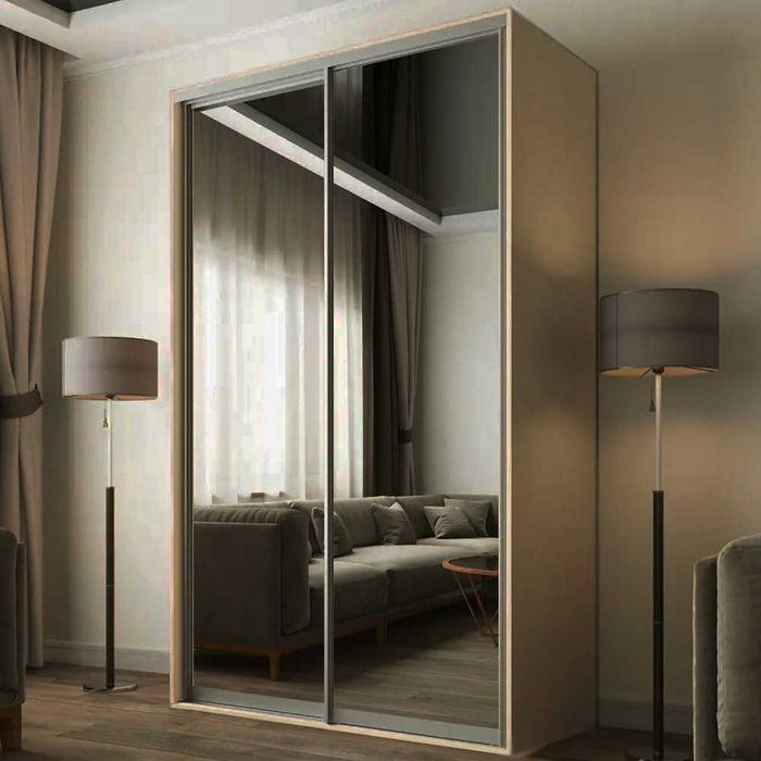 Шкаф купе 120х60х240h, Стандарт, 2 зеркала.