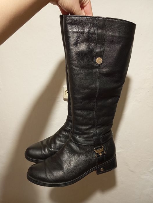 Натуральна шкіра  зимові сапоги чоботи