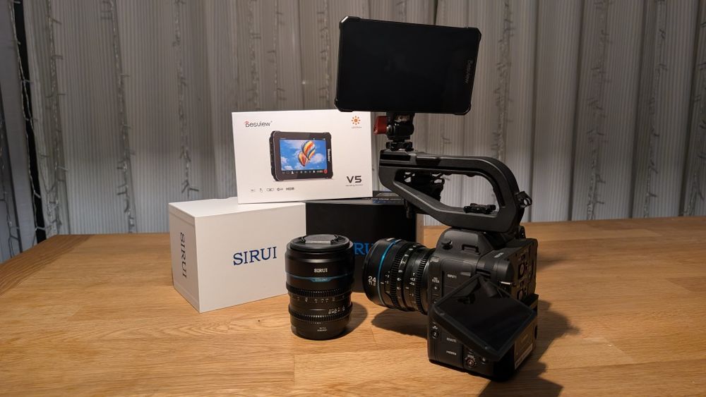 Canon EOS C70 + Sirui Nightwalker + Monitor + Luz — kit completo para vídeo cinematográfico