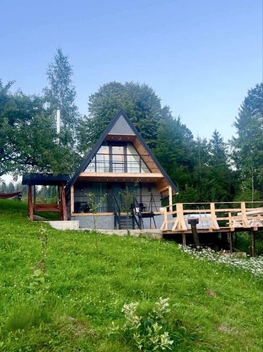 Оренда котеджу з ЧАНОМ та басейном в Карпатах на 4-6чол. с.Микуличин