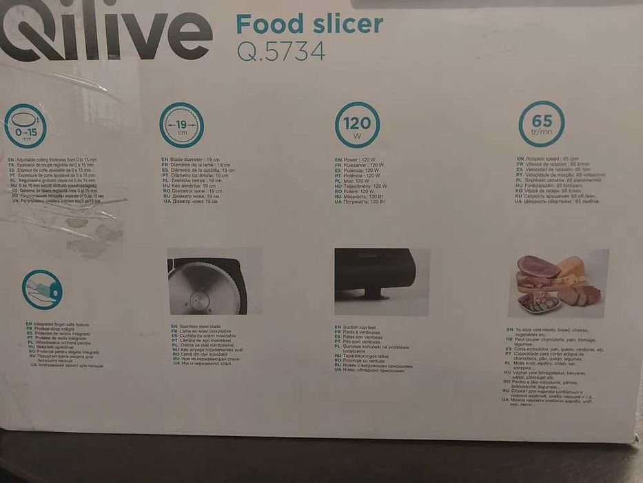 (928/24) Krajalnica Qilive Food Slicer Q.5734