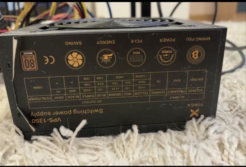 Майнинг ферма на Rx580 8GB x5