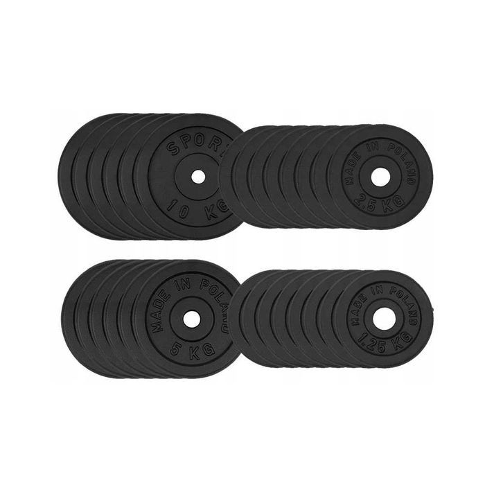 OBCIĄŻENIE ŻELIWNE 120 kg ZESTAW 28 talerzy 28,5mm GD