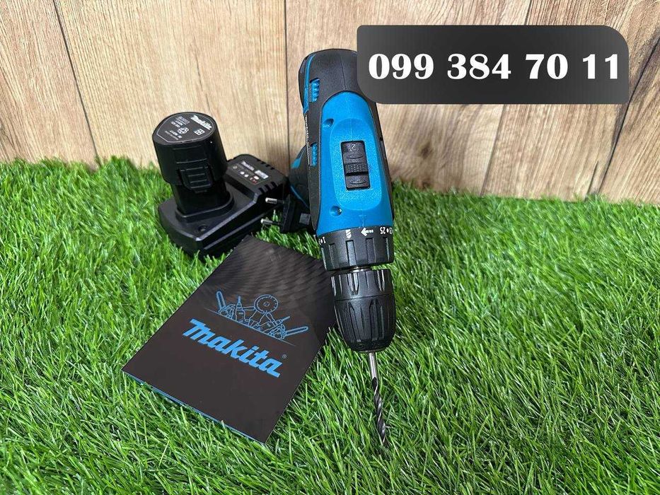 Дриль-шуруповерт акумуляторний Makita DF330 DWE з двома акумуляторами