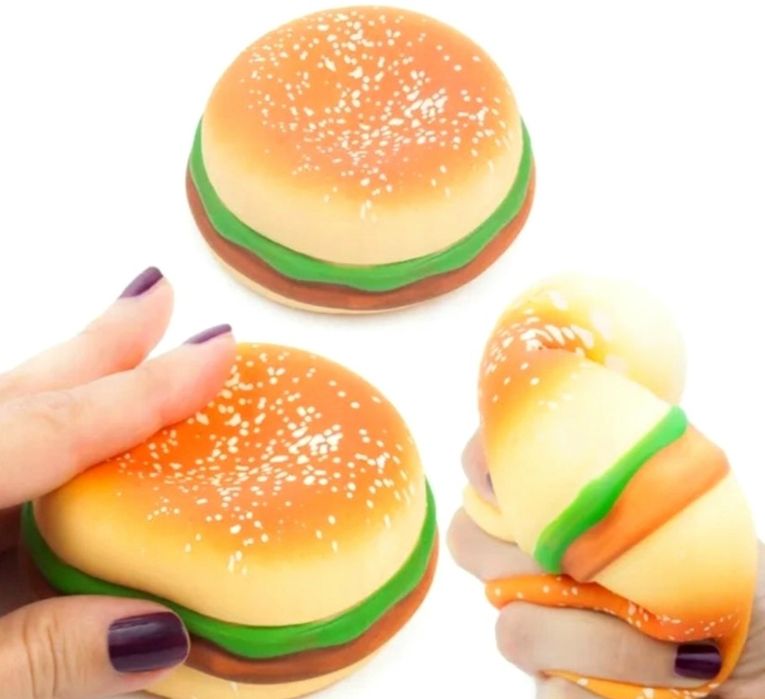 Gniotek antystresowy squishy hamburger moczi