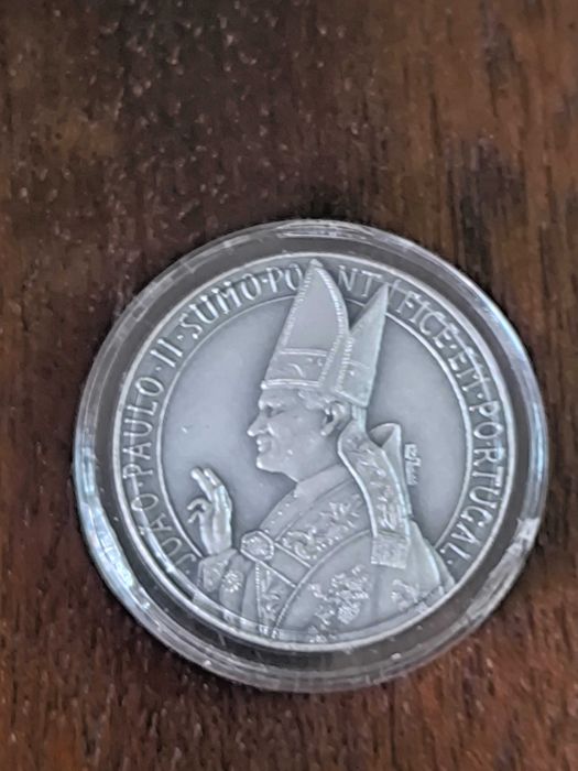 Medalha em prata, Beatificação de Jacinta e Francisco, videntes de Fátima