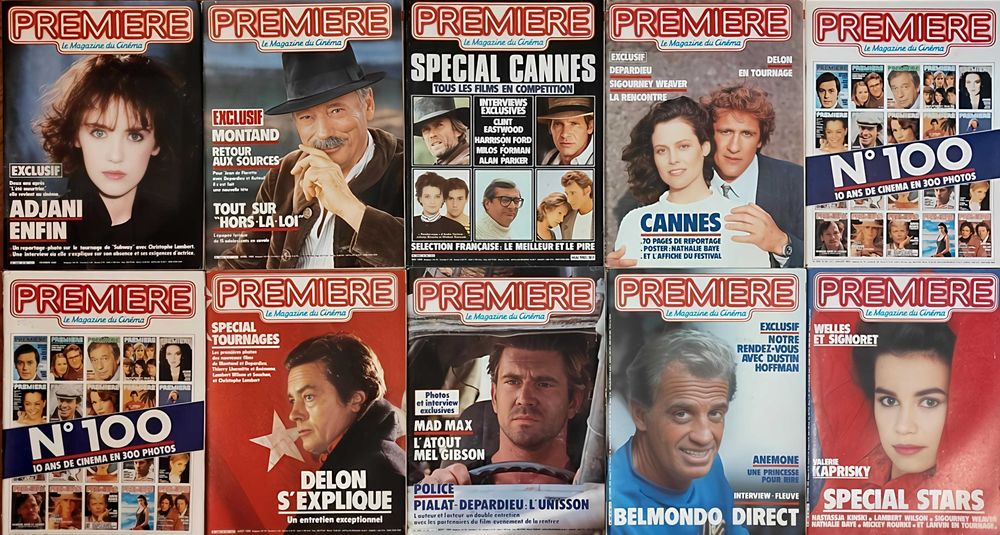 72 números da revista Premiere, Le Magazine du Cinéma. Lote, 54€!