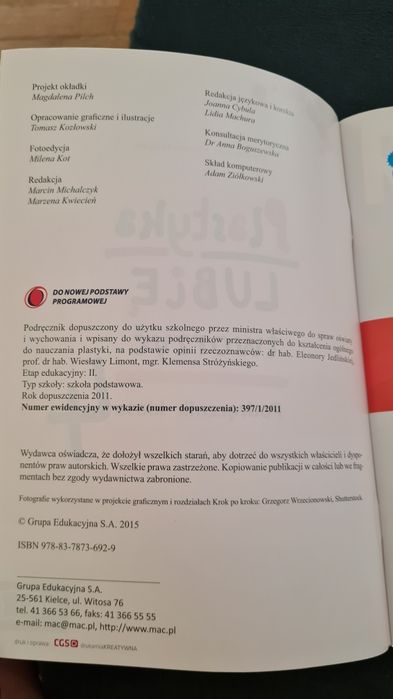 Plastyka lubię tworzyć Podręcznik klasa 4