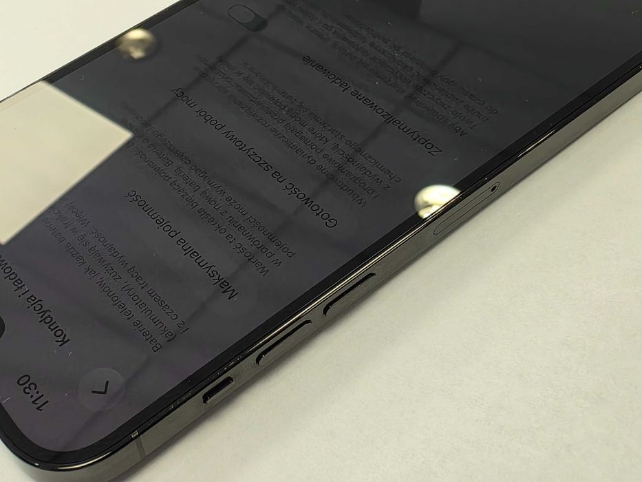 iPhone 14 PRO MAX 256GB Dual SIM (SIM + eSIM)/ Space Black/ BAT 84%/ Grade A-/ + ładowarka/ GW 12 MSC