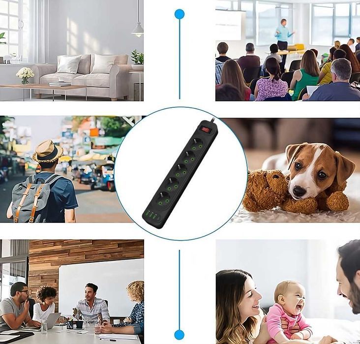 Ukryta Kamera Wifi W Listwie Przedłużaczu Na Żywo