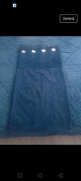 4Zasłony na przelotki granatowe