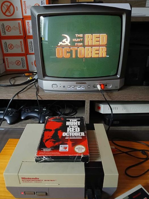 Hunt For The Red October BOX NES Nintendo PAL B prezent