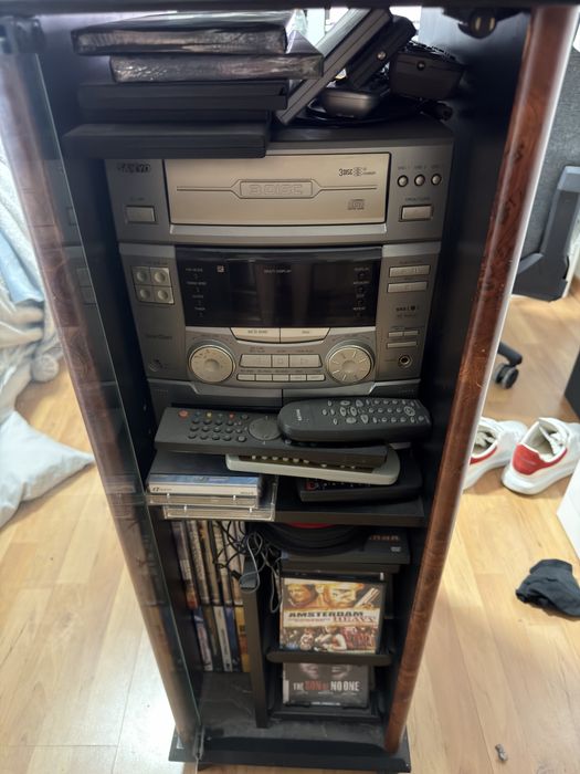 Aparelhagem Sanyo Vintage 3 CD + Rádio + Cassetes com Comando