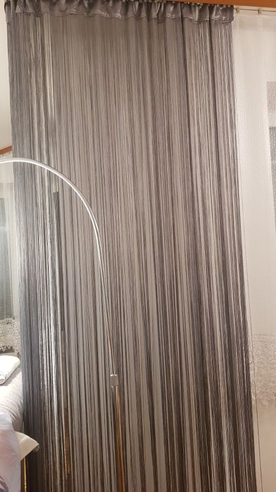 Dwie firanki, zasłonki typu makaron 156x240, 2 szt