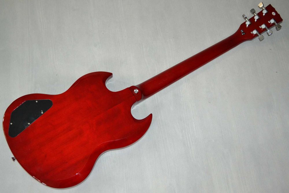 Harley Benton DC-580 CHERRY nowa gitara elektryczna SG - ustawiona!