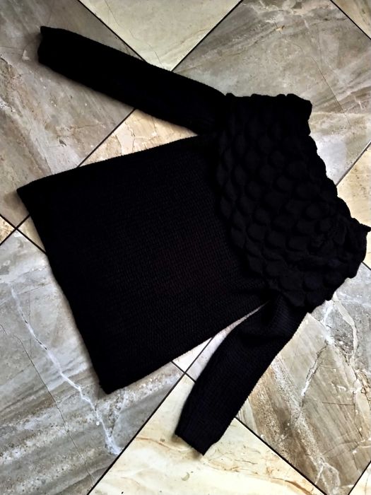 czarny ciepły sweter S