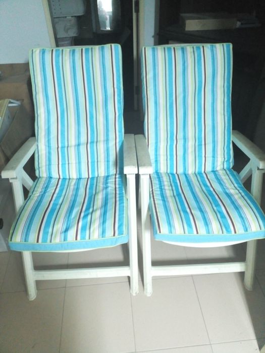 Cadeiras de jardim reclináveis