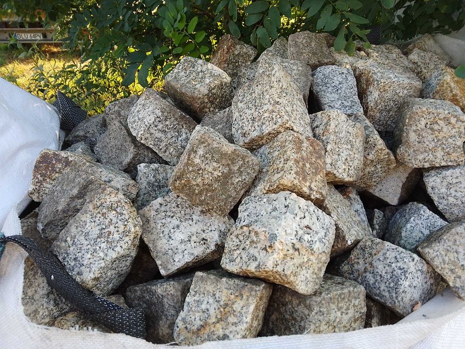 Kostka granitowa 10x10x10 z rozbiórki