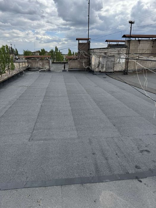 Покрівля даху рубероид . Кровля крыш. Частичные ремонты кровли. Рубиро