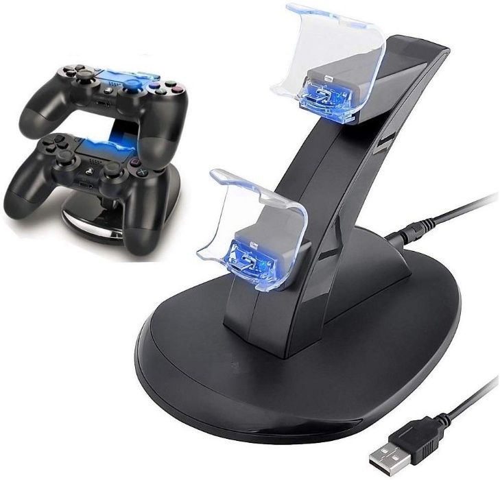 Ładowarka Stacja dokująca 2 x pad PS4 kontroler